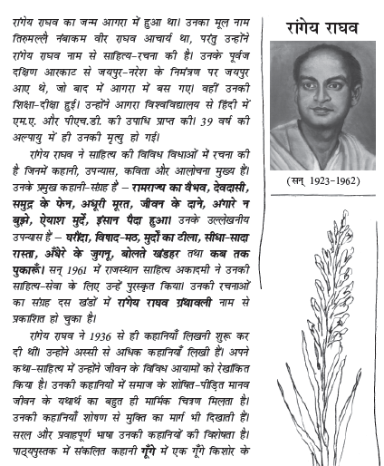 class 11 hindi antra chapter 4 gunge question answer
